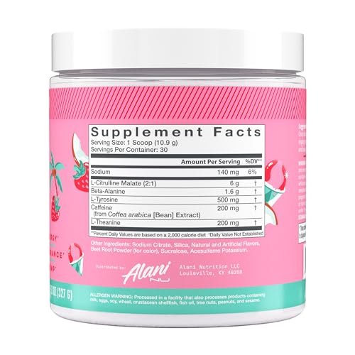 Hawaiian Shaved Ice Pre-Workout Powder for Energy and Endurance