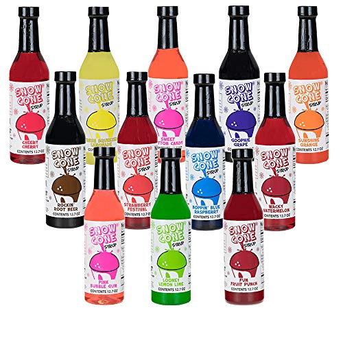 12-Pack of 12.7oz Snow Cone Syrups