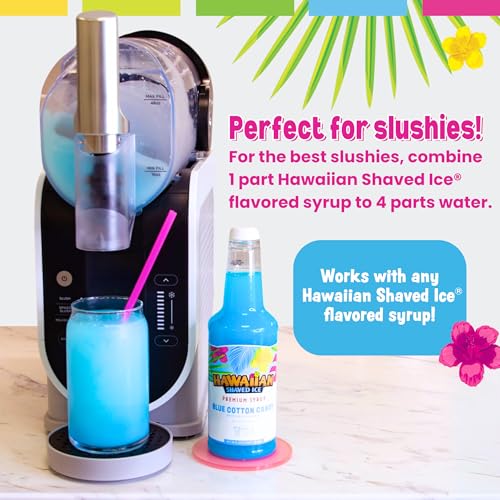 Blue Raspberry Hawaiian Shaved Ice Syrup - Dairy, Nut, and Soy Free - Made in USA - 16 oz - Makes 8 Servings