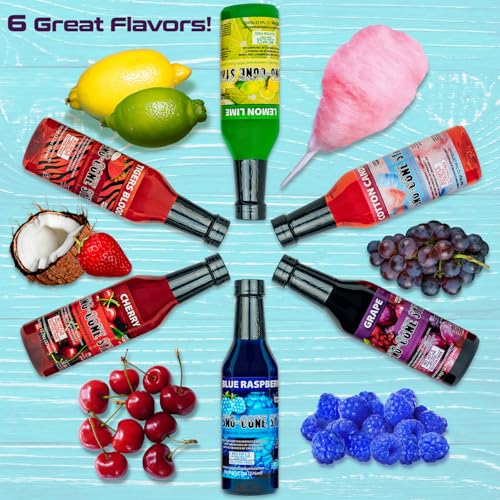 12.7oz Pure Cane Sugar Sno-Cone Syrup - No HFCS (6 Flavor)